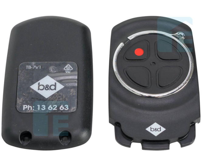 B&D TB-7 Black Remote ENCLOSURE Set - 100559