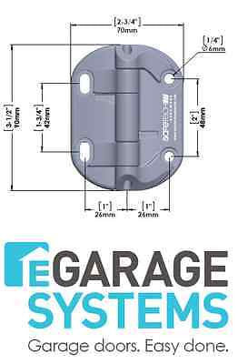 Safetech Neutral Tension Hinge 1 x Leg Black Per Pair SHN-90L-1