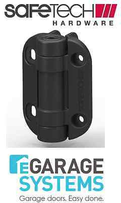Safetech Adjustable Tension Hinge Self Closing No Leg Black Pair - SHG-90
