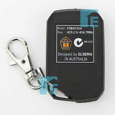 Elsema Pentafob 4 Button Red Remote FOB43304R
