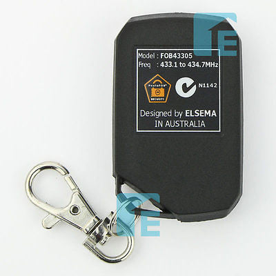 Elsema Pentafob 5 Button Black Remote FOB43305B