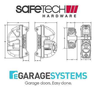 Safetech Gravity Double Sided Gate Latch & Fixed Tension Hinges - SLV-X2-F90L