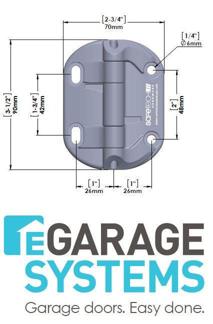Safetech Gravity Double Sided Gate Latch & Neutral Tension Hinges - SLV-X2-SHN-90L