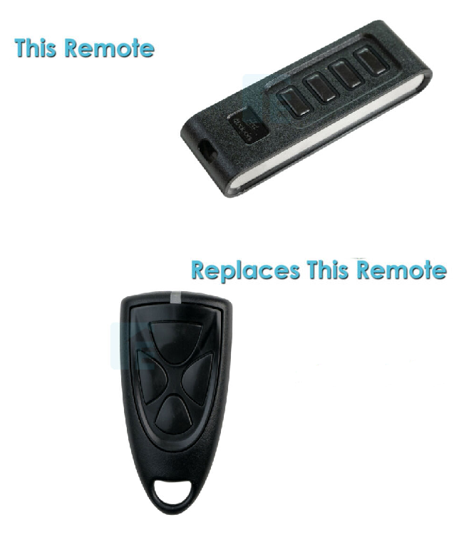 4D Victory Garage Door Remote With Green LED Light