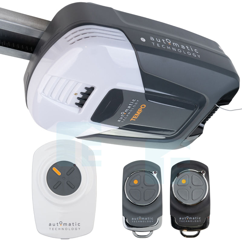 ATA ATS-2 Tempo Sectional Garage Door Opener With Steel Belt Rail & Wireless PE Beams