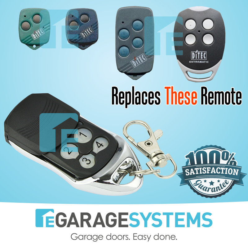 Ditec Compatible Transmitter - Modern Black