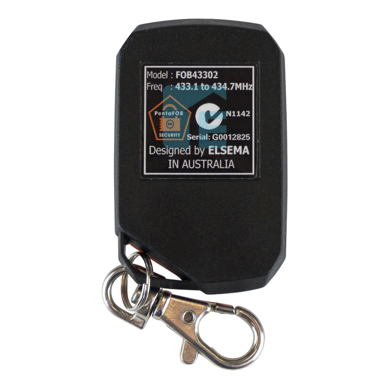 Elsema PentaFob 2 Button Orange Remote FOB43302O