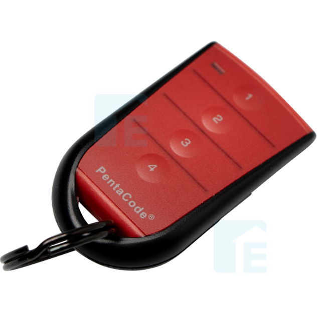 Elsema Pentacode 4 Button Red Remote PCK43304R