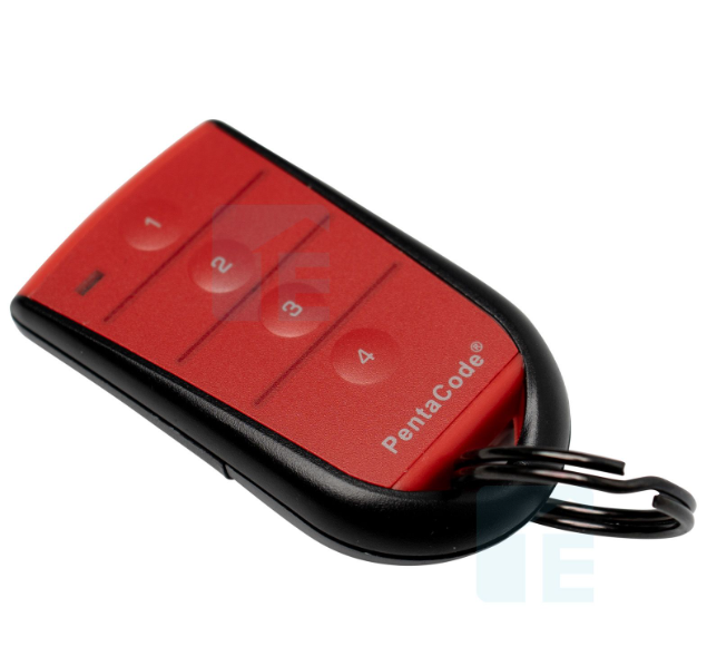 Elsema Pentacode 4 Button Red Remote PCK43304R