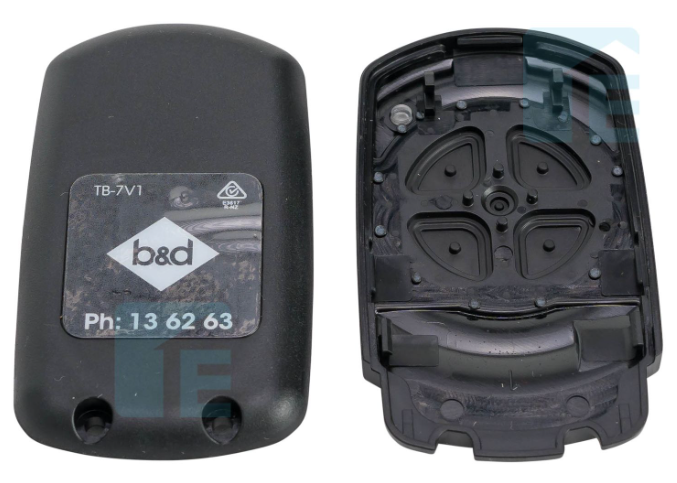 B&D TB-7 Black Remote ENCLOSURE Set - 100559