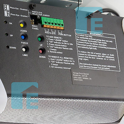 Guardian 628FCA 3/4HP Sectional Door Motor With Bluetooth Speakers