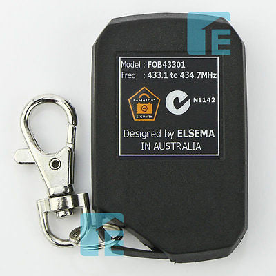 Elsema Pentafob Small Button Black Remote FOB43301B