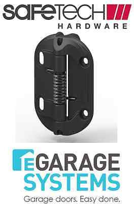 Safetech Magnetic Top Pull Latch Keyed & Fixed Tension Hinge Black SL-50H-F90L