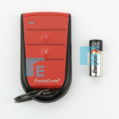 Elsema Pentacode 2 Button Red Remote PCK43302R