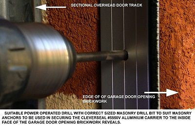 Cleverseal Garage Sectional Panel Door Replaces B&D Pest Storm Dust 2500x3000w