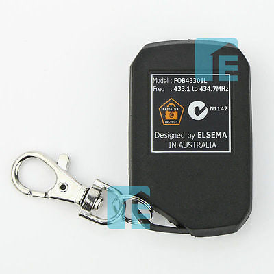 Elsema Pentafob Large Button Black Remote FOB43301L