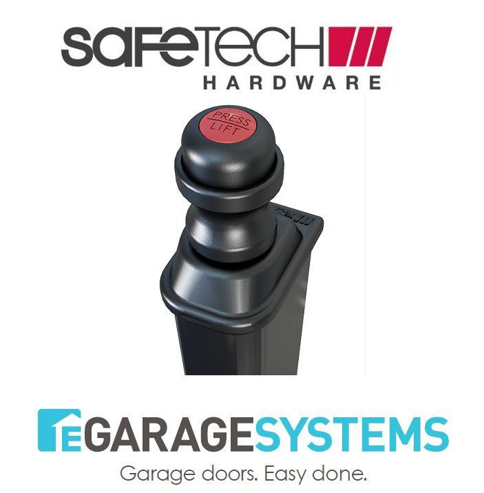 Safetech Magnetic Top Pull Latch & Adjustable Tension Hinge Black - SL-50TRI-G90