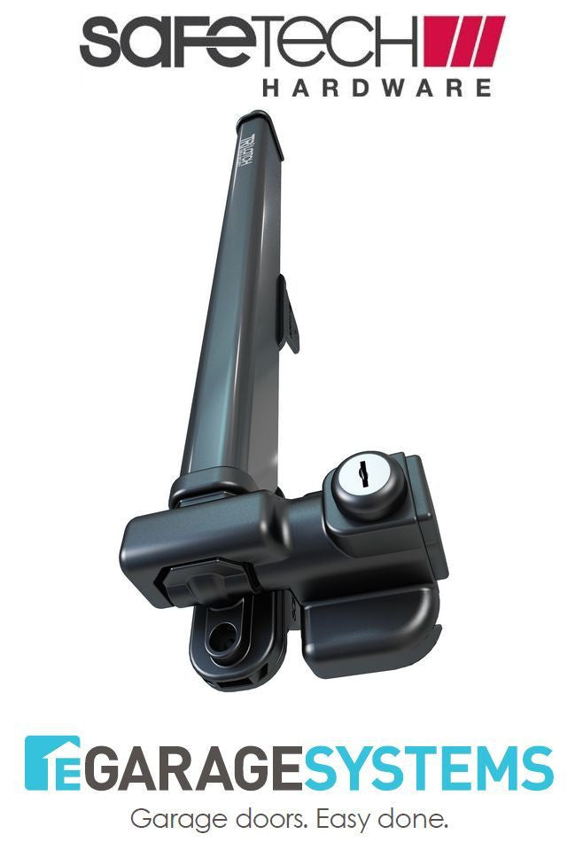 Safetech Magnetic Top Pull Latch & Adjustable Tension Hinge Black - SL-50TRI-G90