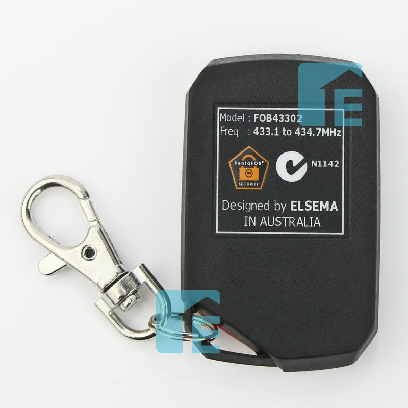 Elsema Pentafob 2 Button Red Remote FOB43302R