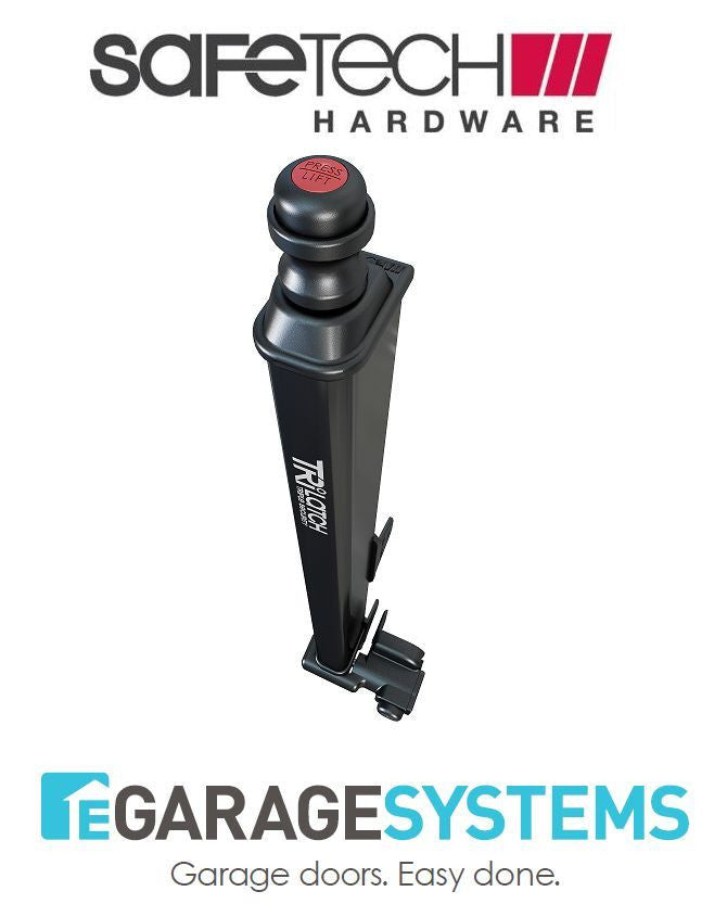 Safetech Magnetic Top Pull Latch & Adjustable Tension Hinge Black - SL-50TRI-G90