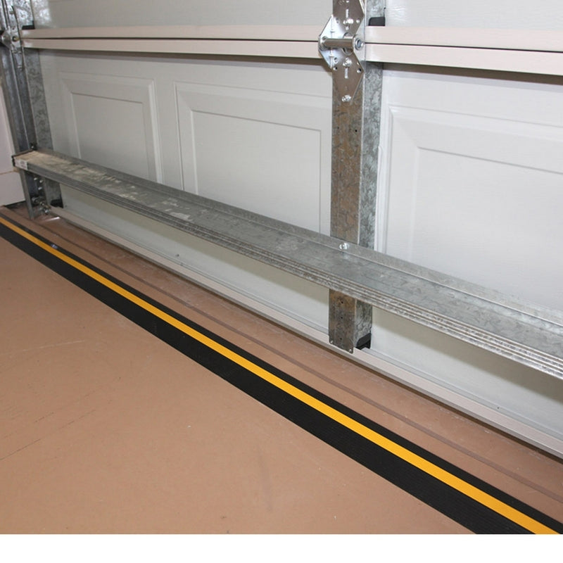 Garage Door Dam Floor Threshold Seal in Black To Suit 6750MM length Garage Door Seal
