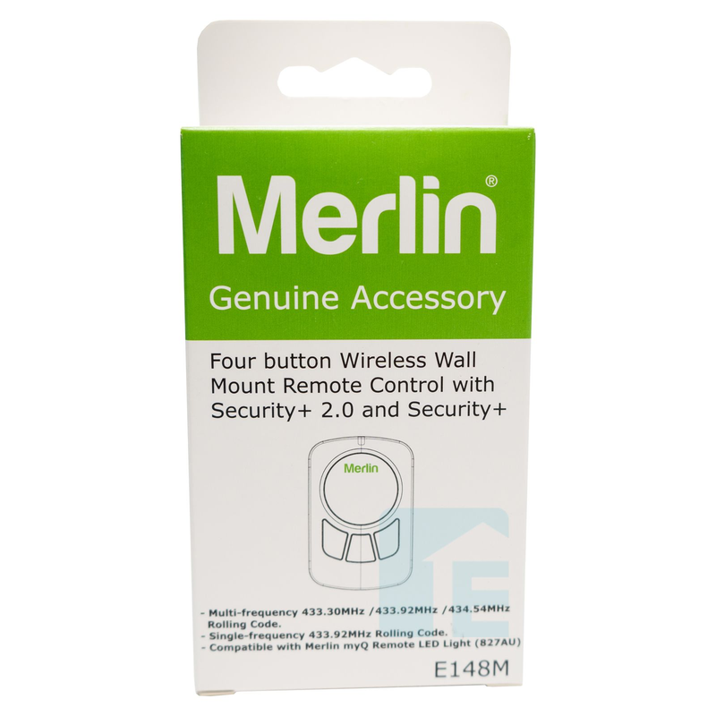 Merlin E148M Garage Door Wall Button Suits Security + & Security +2.0 Motors