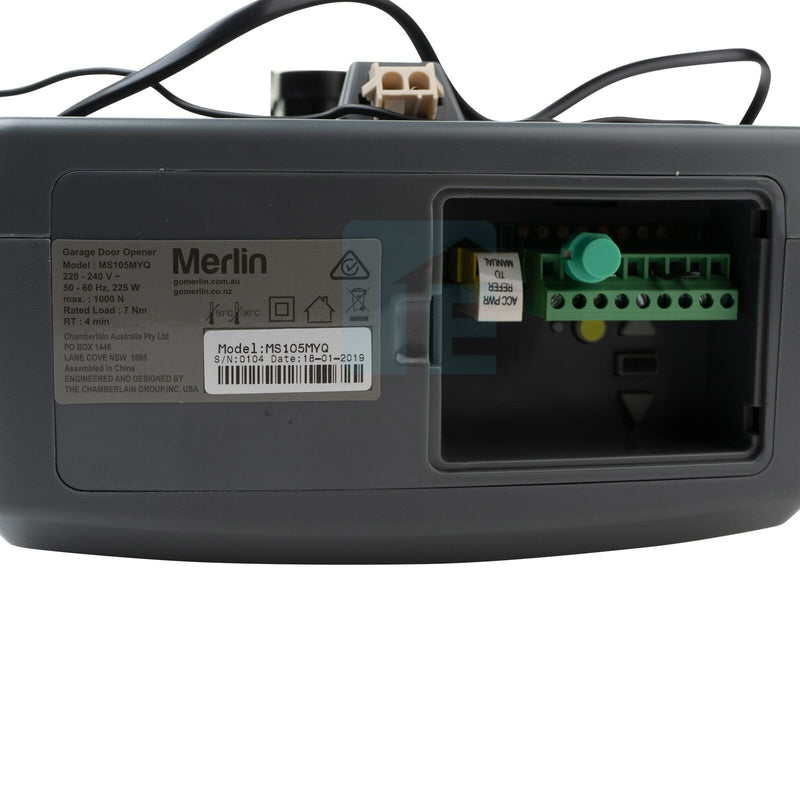 Merlin Commander Elite MS105MYQ & 1 Piece Belt C-Rail – eGarage Systems
