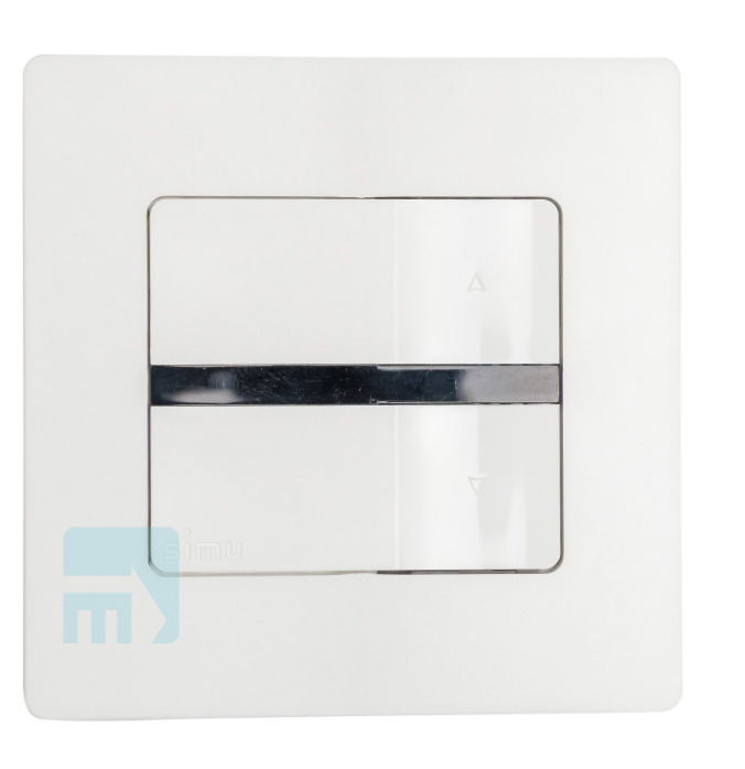 Simu Wireless Wall Button Hz White - 2008369