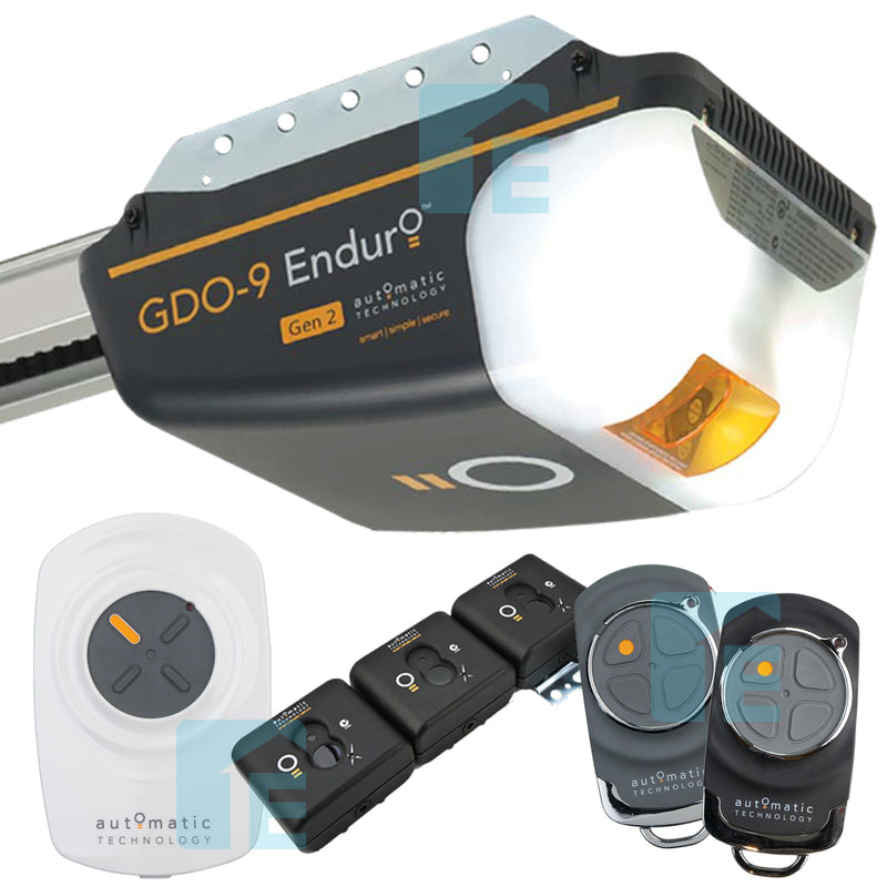 ATA GDO9v2 Enduro Gen2 Sectional Opener & Wireless PE Safety Beams